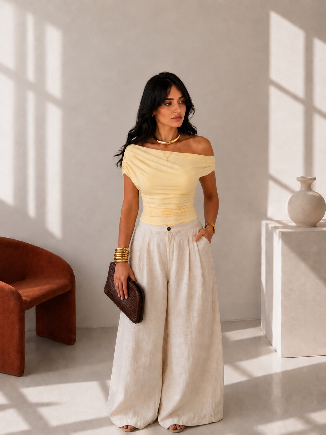 The Butter yellow Drape